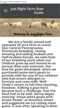 Mobile Screenshot of justrightfarmboergoats.com